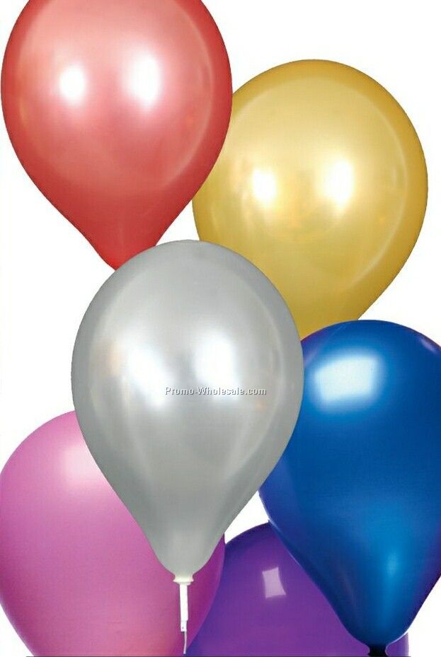 9" Unimprinted Pearlized Natural Latex Balloons