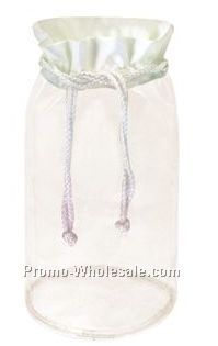 9-1/2"x4-1/2" See Thru Drawstring Pouch