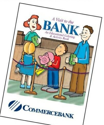 A Visit To The Bank Activity Coloring Book