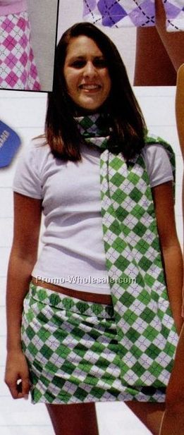 Adult Argyle Cheer Skirt (S-xl)