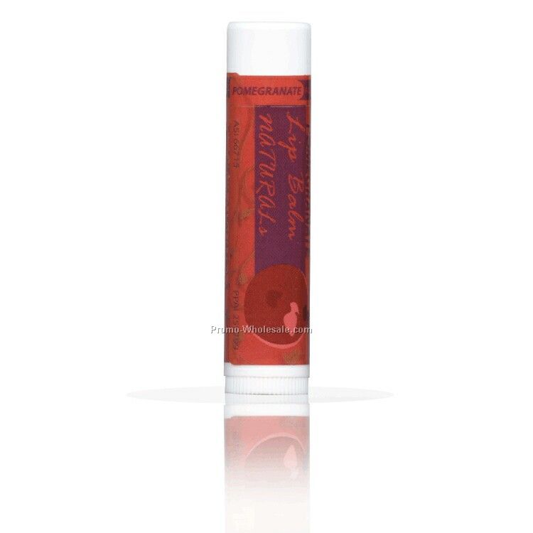 All Natural Pomegranate Lip Balm With Custom Leash And Label