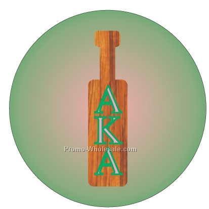 Alpha Kappa Alpha Sorority Paddle Badge W/ Metal Pin (2-1/2")