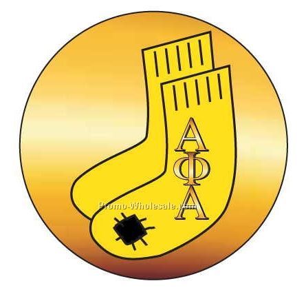 Alpha Phi Alpha Fraternity Socks Badge W/ Metal Pin (2-1/2")