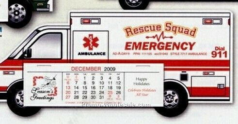 Ambulance - Custom Full Color Die Cut Calendar - Before June 1