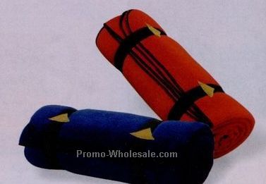 Basic Fleece Blanket W/ Web Carrying Strap