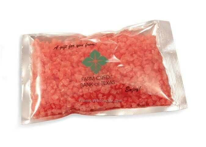 Bath Crystal Packettes - Orange/Peach Scent