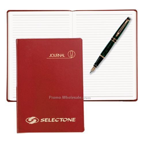 Black Cherry Sun Graphix Bonded Leather Portable Ruled Journal(White Paper)