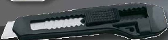 Black Large Snap Blade Knife (Rush)