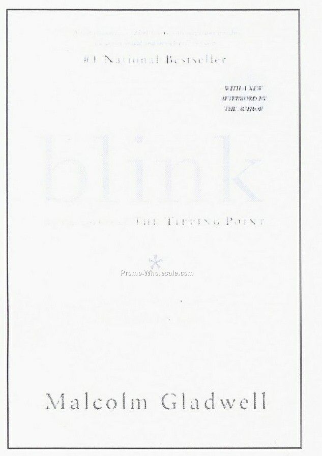 Blink By Malcolm Gladwell - Business Book