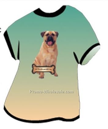 Bullmastiff Acrylic T Shirt Coaster W/ Felt Back