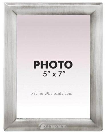 Chrome Or Antique Silver Metallic Photo Frame (5"x7")