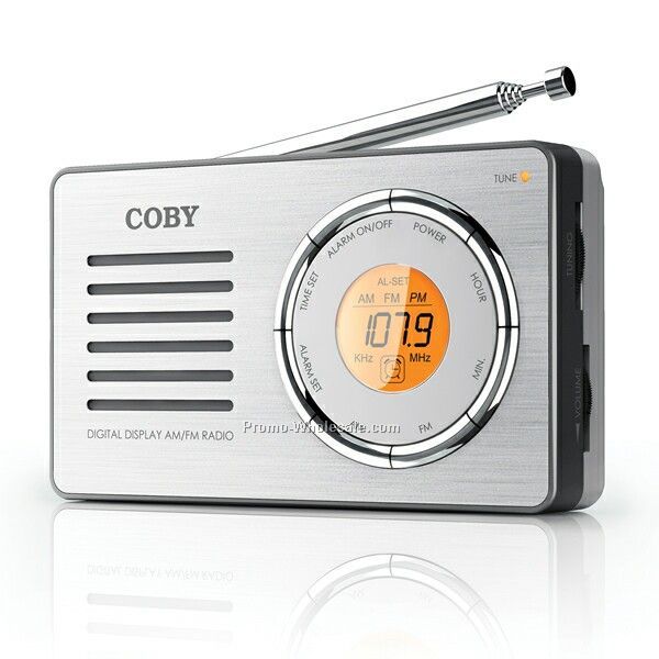 Coby AM/FM Radio W/ Digital Display & Alarm Clock