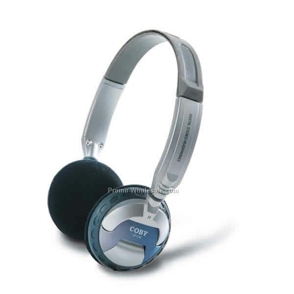Coby Super Bass Headphones W/ Swivel Ear Cups & Volume Control