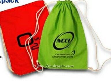 Cotton Drawstring Backpack