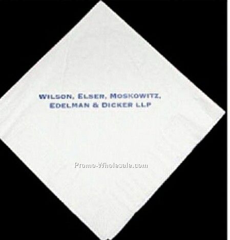 Custom Luncheon 1-ply Napkin W/Linen Pattern (3 Color)