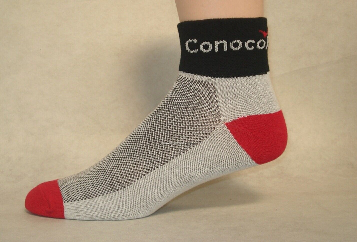 Custom-woven Merino Wool Sport Sock - Quarter