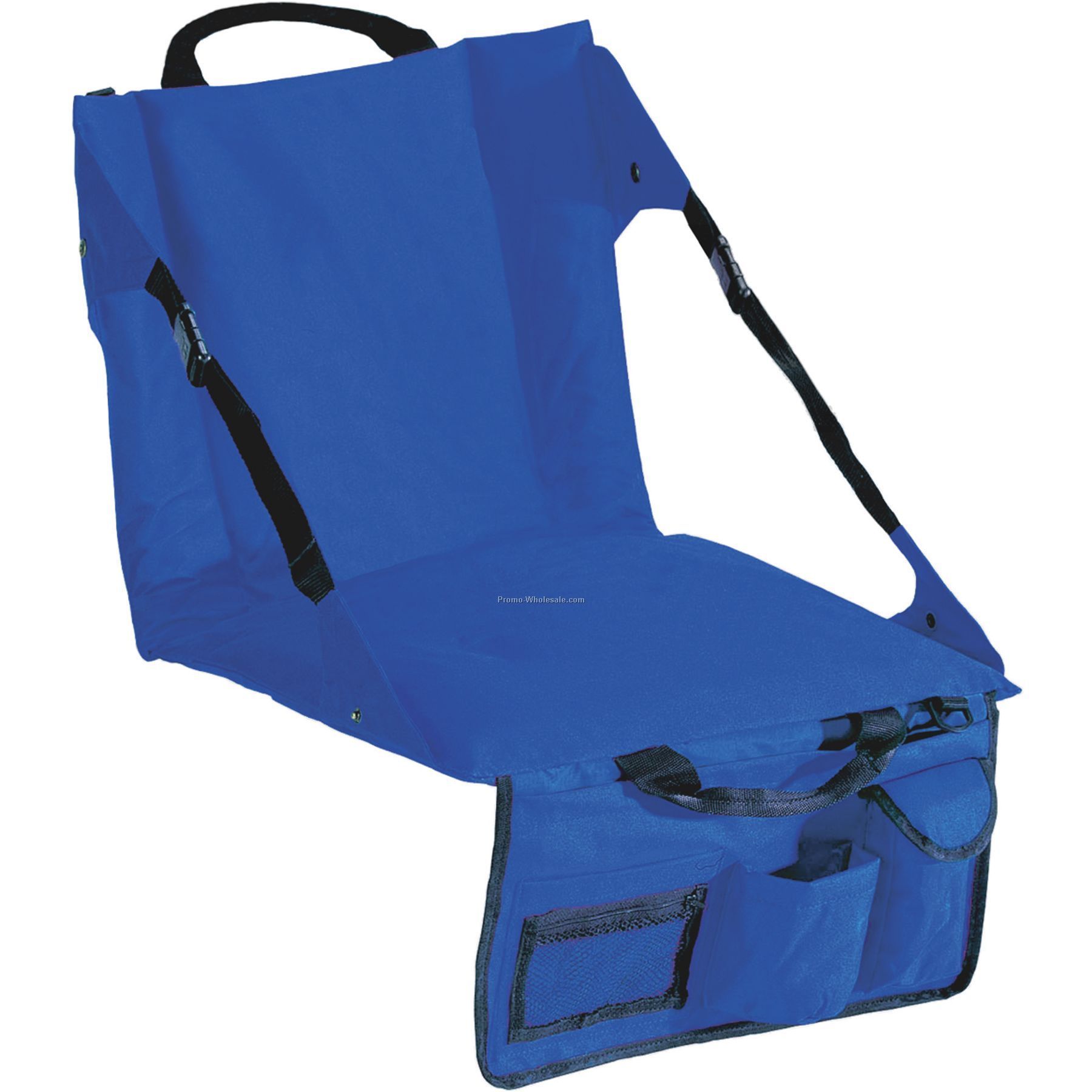 Deluxe Folding Stadium Seat W/ Double Layer Seat Foam & Adjustable Strap