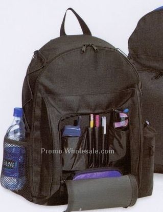 Deluxe Polyester Backpack (Blank)
