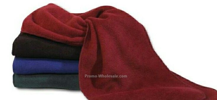 Eco Fleece Merrowed Edge Scarf - Royal Blue