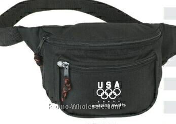 Eco-friendly Recycled 3 Zippered Fanny Pack