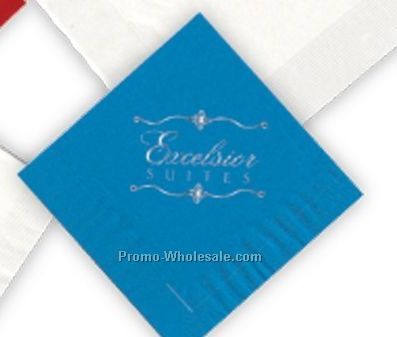 Ecru Beverage Napkins W/ Foil Imprint