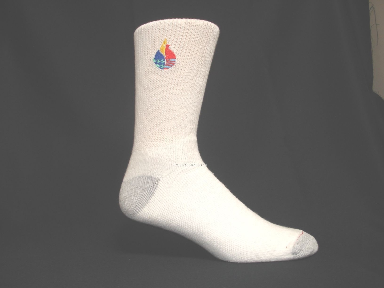 Embroidered Hanes Premium Crew Sock