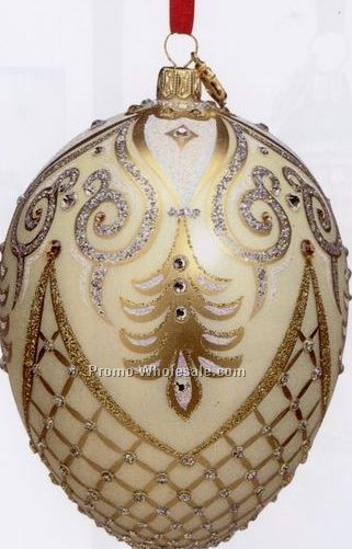 European Blown Glass Ornament Collection/ Florentine Egg