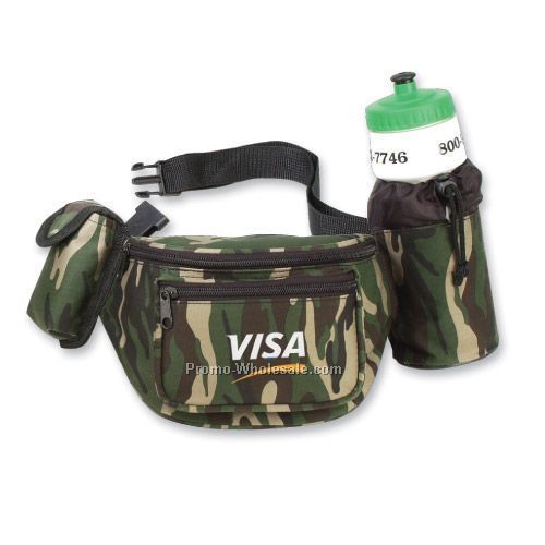 Fanny Pack With Camouflage Fabric