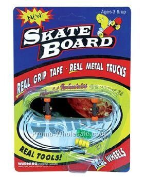 Finger Skateboard With Blister & Card Packaging