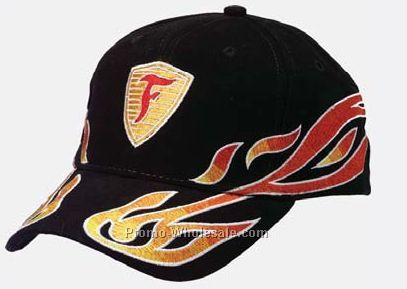 Flame Structured Brushed Cotton Twill Cap (Domestic In House)