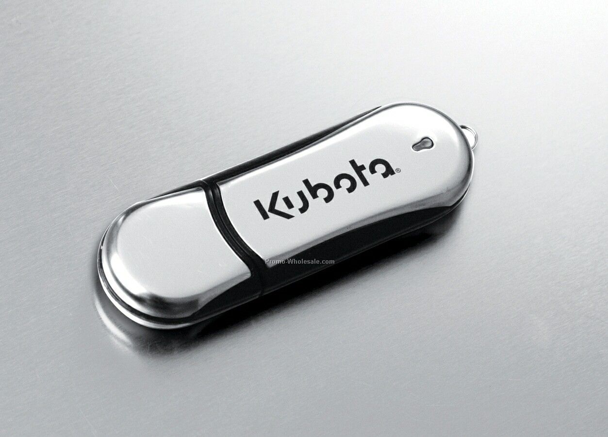 Flash Drive W/ Satin Brushed Metal Case