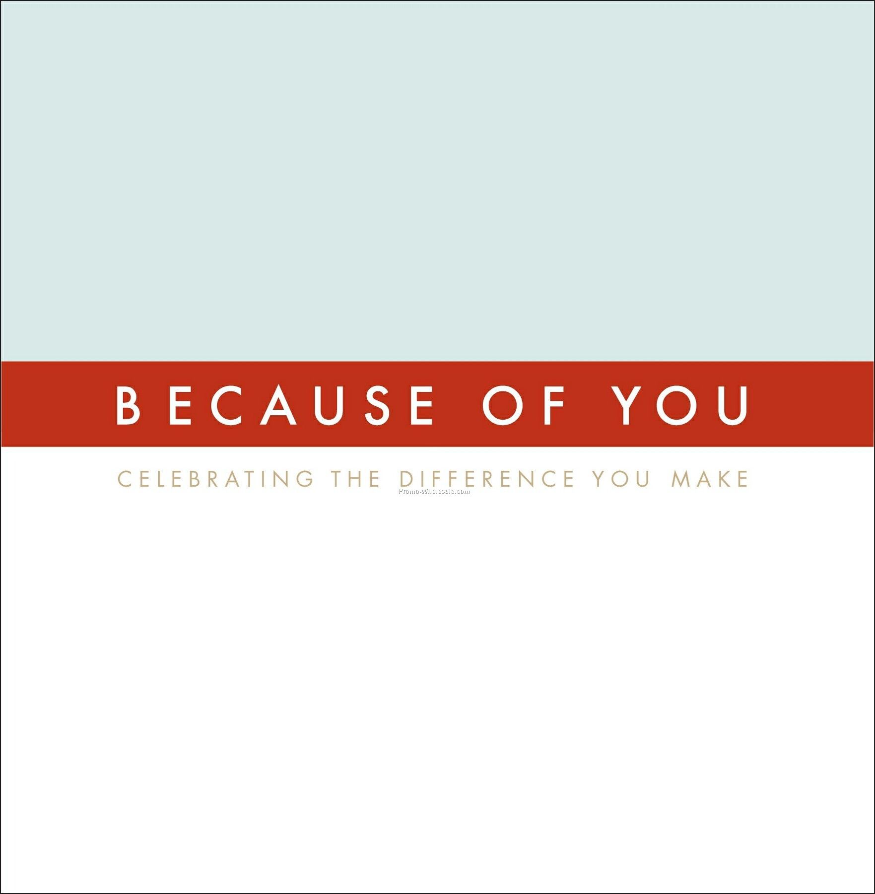 Gift Of Inspiration Series - Because Of You