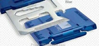 Giftcor Translucent Blue Multi-tool Card 2"x3-1/2"