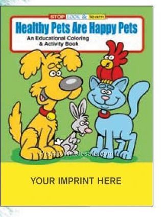 Healthy Pets Are Happy Pets Coloring Book