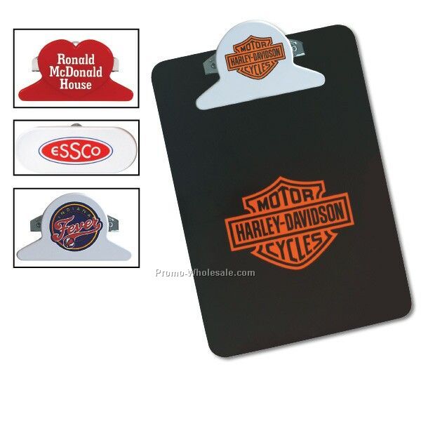 Heart, Oval, Or Round Letter Size Clipboards W/ Stock Shaped Clip