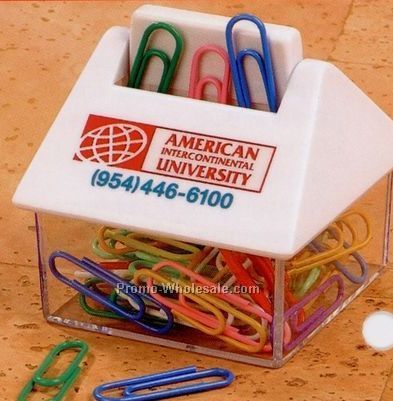 House Paper Clip Holder/Dispenser