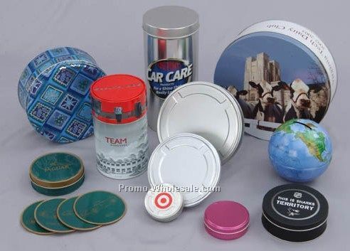 Import Variety Of Custom Round Tins