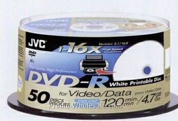 Jvc Printable DVD-R 50-ct Spindle