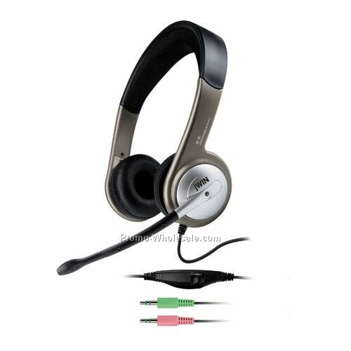 Jwin PC Headphones W/Microphone & Volume Ctrl