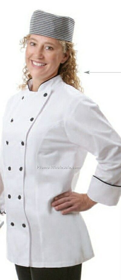 Ladies' Fitted Chef Coat - Pink (Small)