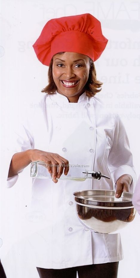 Ladies' Fitted Chef Coat - White (Large)