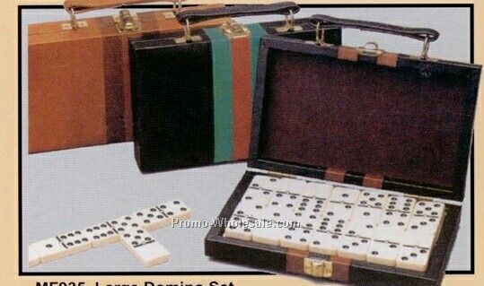 Large Domino Set W/ Attached Vinyl Storage Case