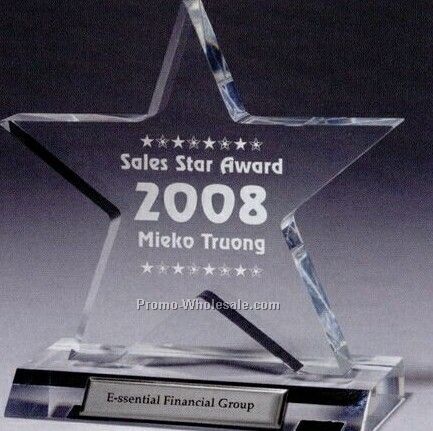 Large Star Award (Laser Engraved)