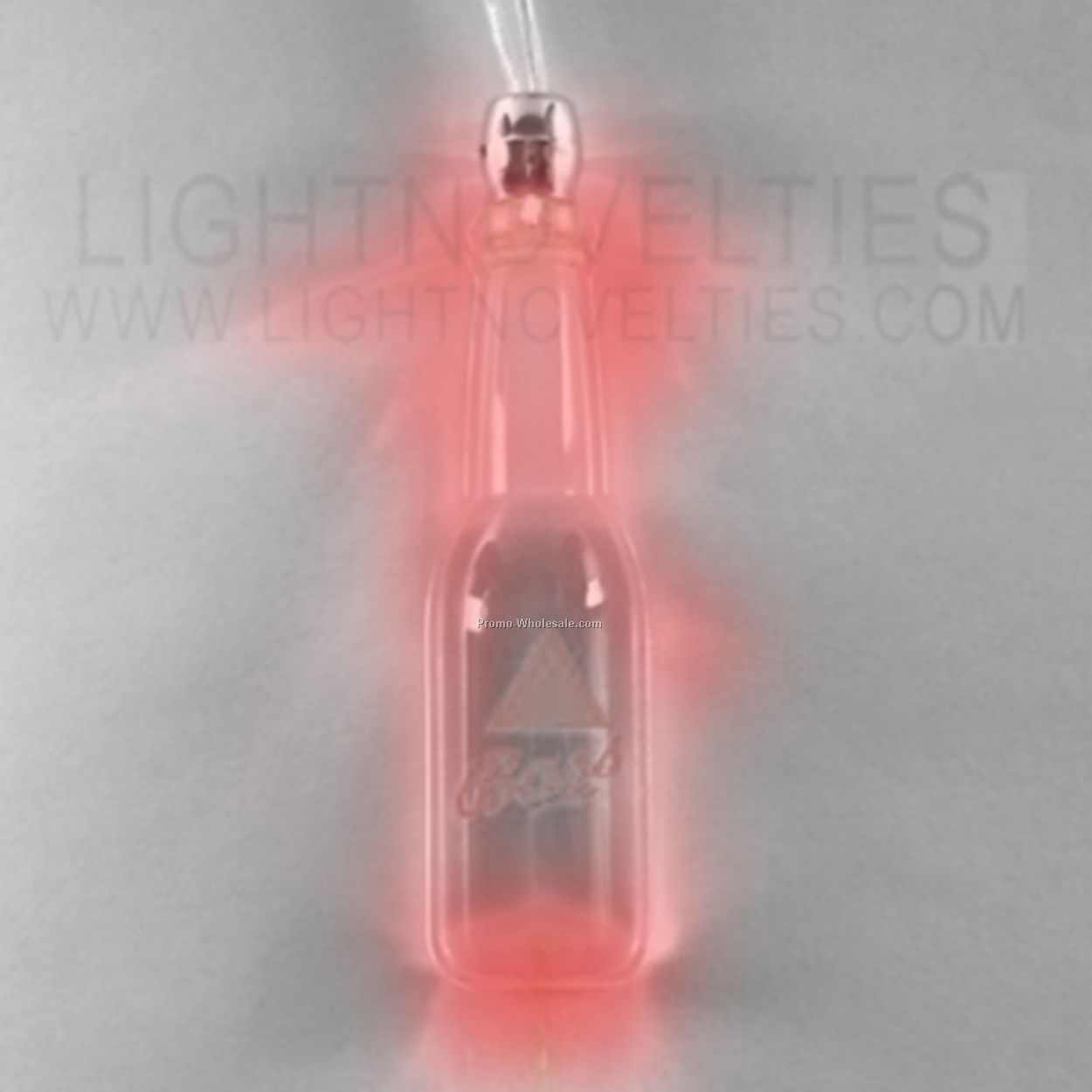 Light Up Necklace - Bottle - Red Or Yellow