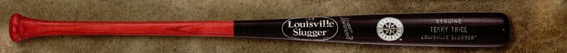 Louisville Slugger Full-size Mlb Logo Bat (Wine Red & Black)
