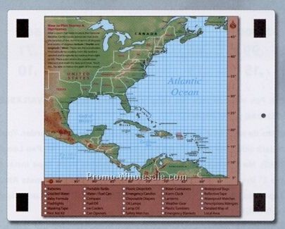 Magnetic Memo Board With Hurricane Tracking Chart Back Stock Layout