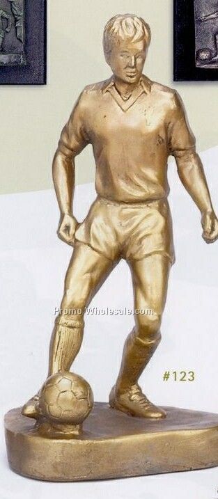 Male Soccer Sculpture