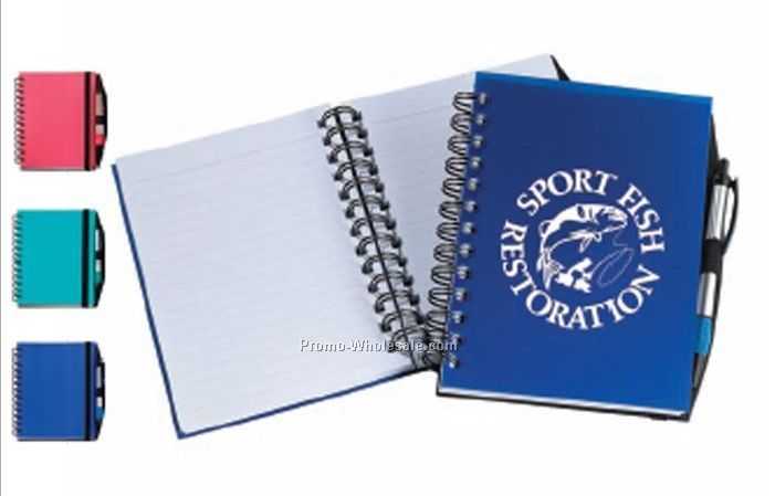 Maria Translucent Poly Book W/Matching Pen (3 Day Shipping)