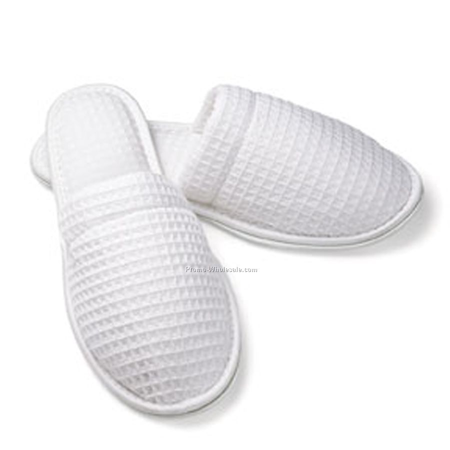 Men's Closed Toe Waffle Slippers