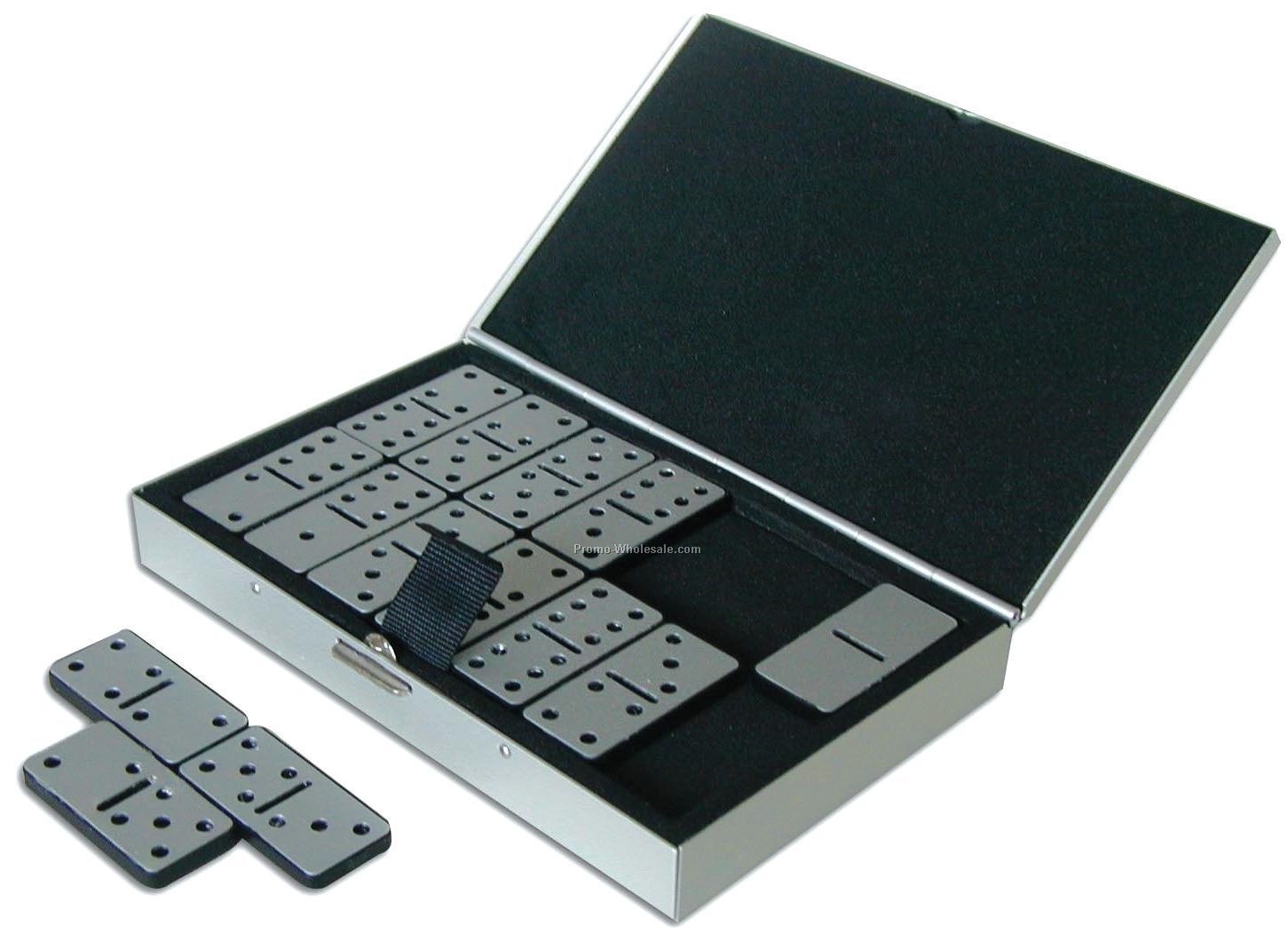 Metal Travel Domino Set W/ Case